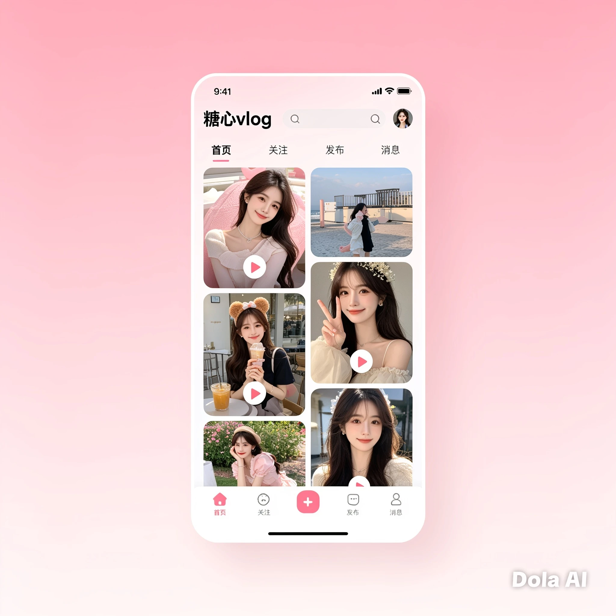 糖心Vlog APP使用界面